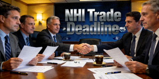 NHL trade deadline with executives making deals